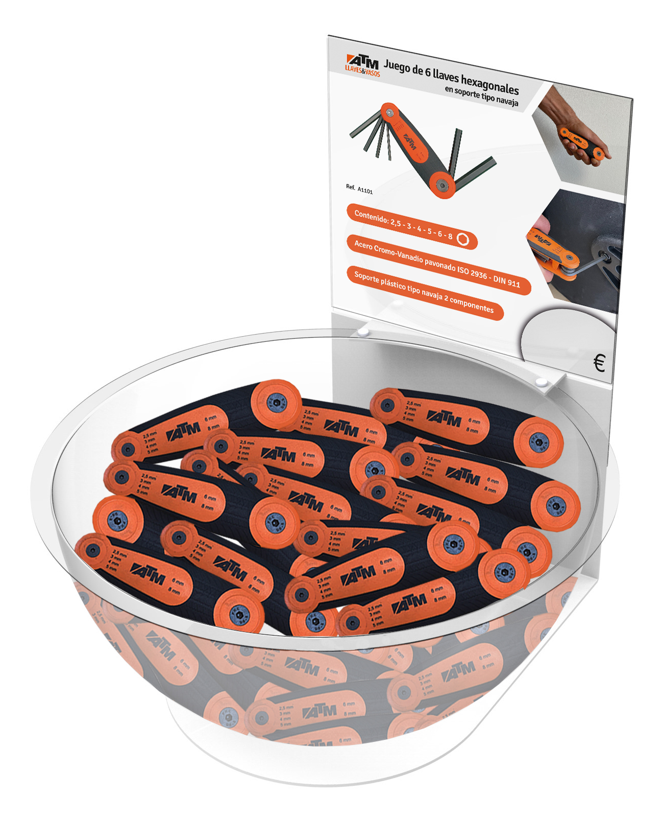 Expositor esférico 30cm A1101